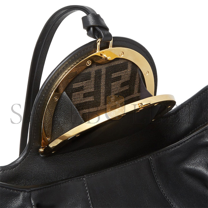 FENDI SPY BLACK LEATHER BAG 8BR839AYCTF0KUR (48*22*20cm) FENDI SPY BLACK LEATHER BAG 8BR839AYCTF0KUR (48*22*20cm)